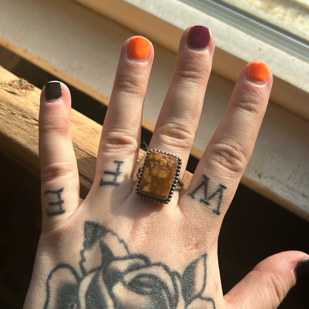 Red Turquoise Ring